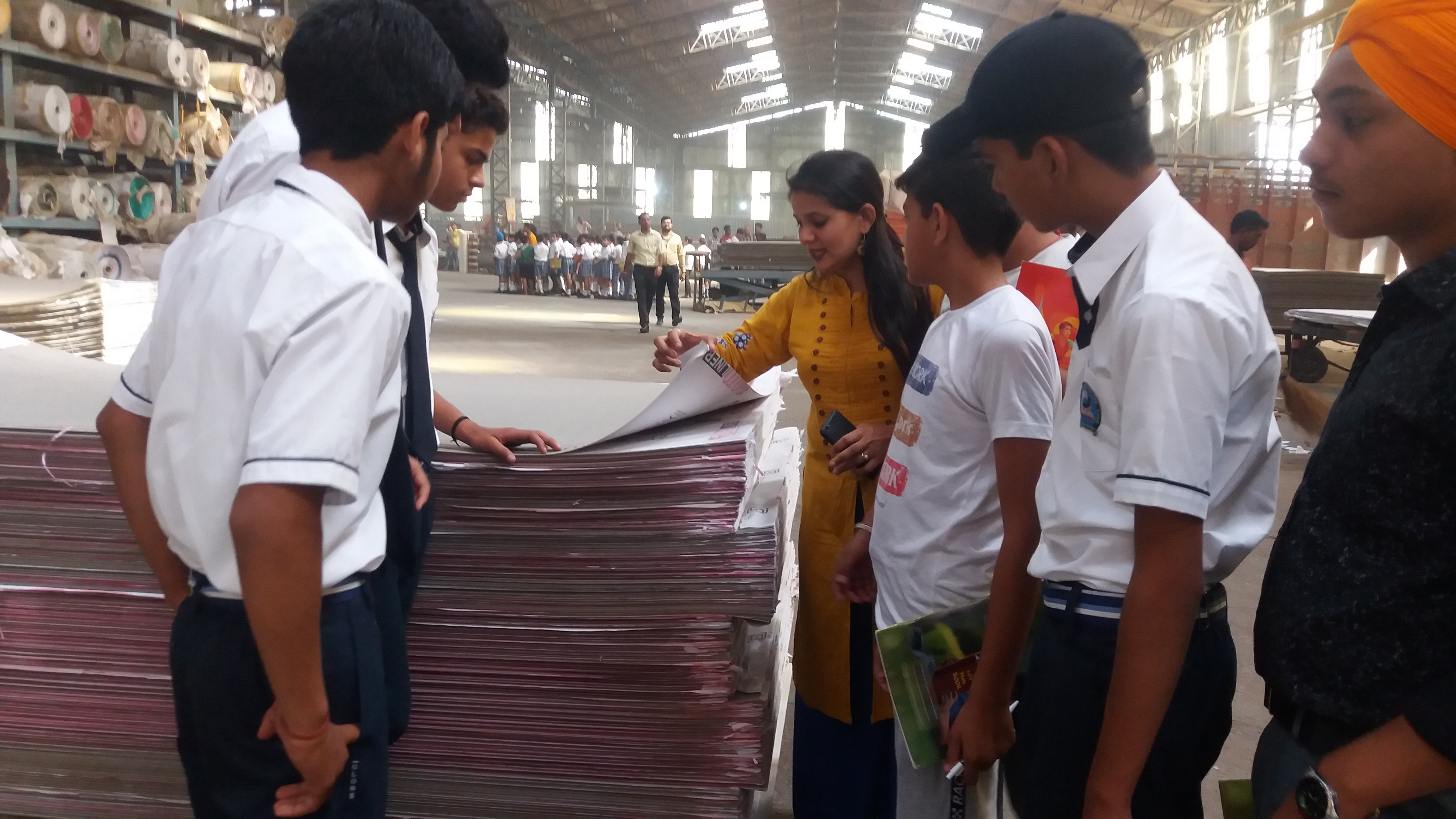 Visit to a factory Globe Heritage international school image