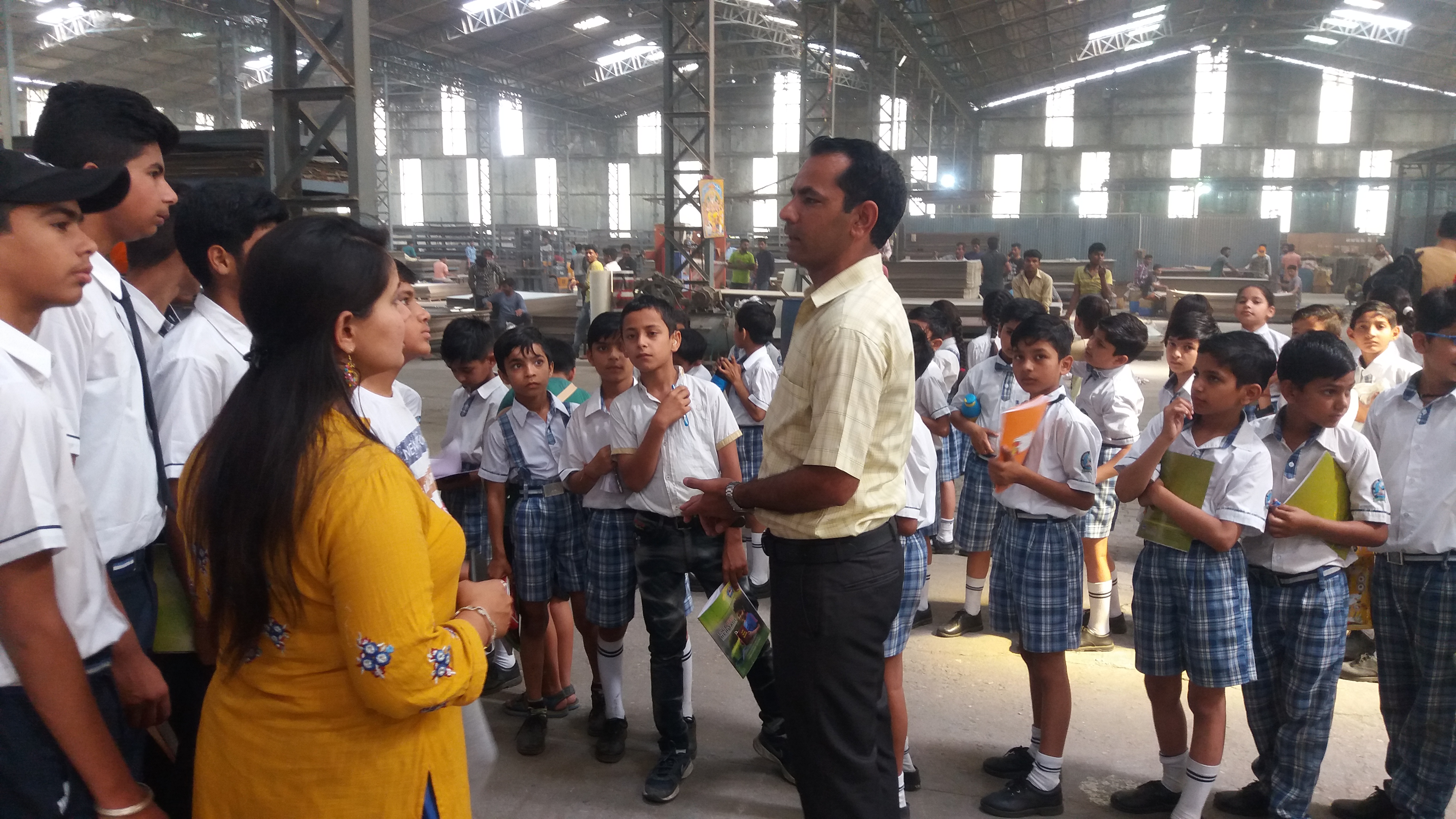 Visit to a factory Globe Heritage international school image