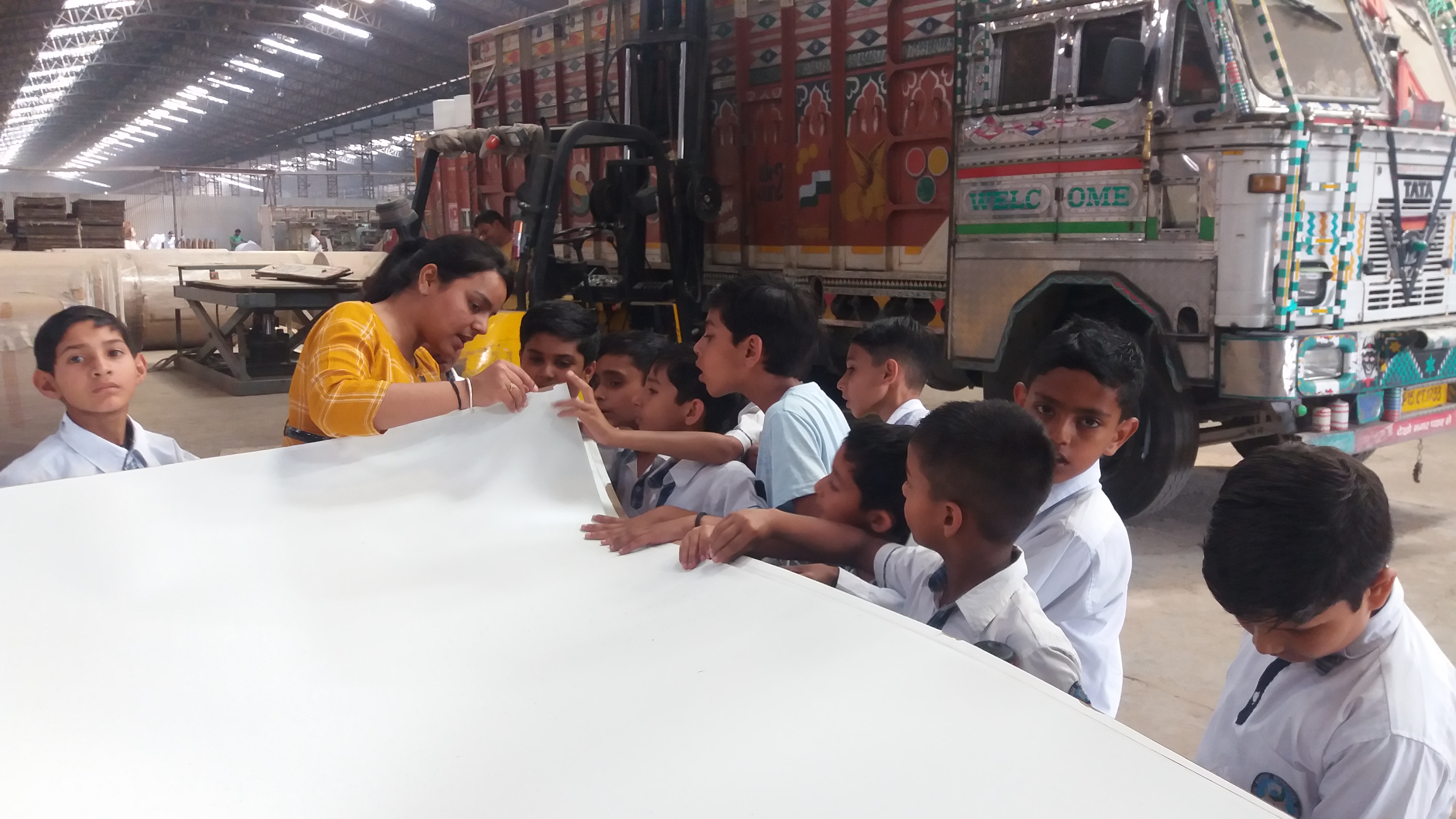 Visit to a factory Globe Heritage international school image