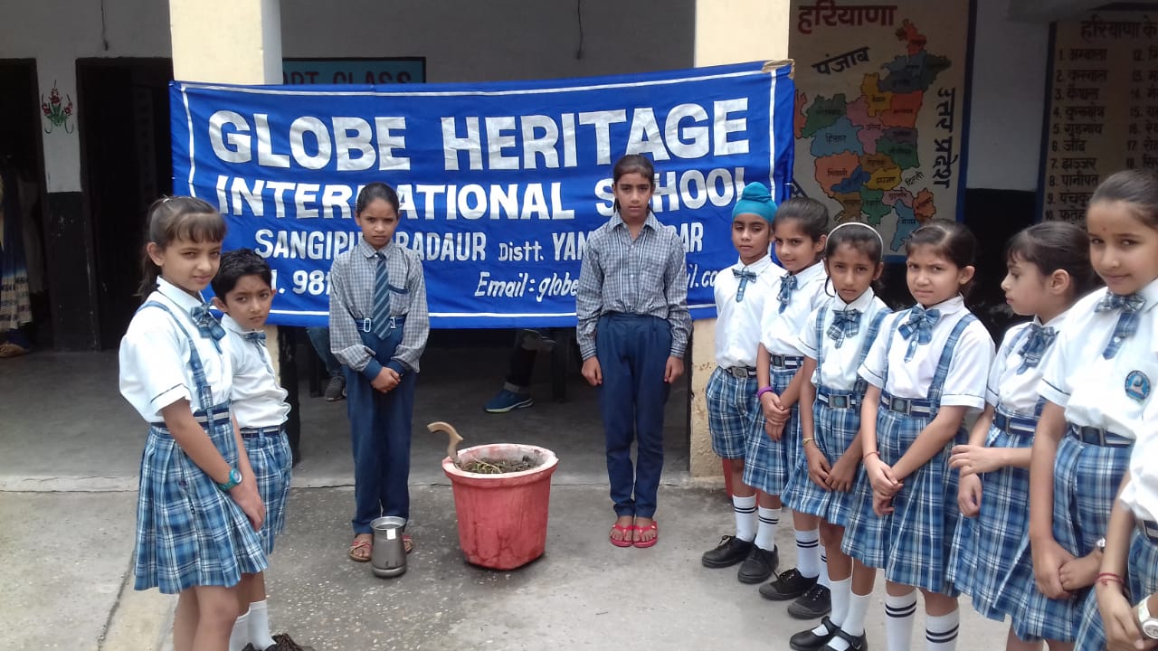Tree Plantation Globe Heritage international school image