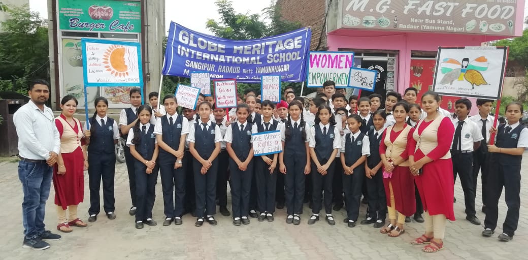Rally on Women Empowerment Globe Heritage international school image