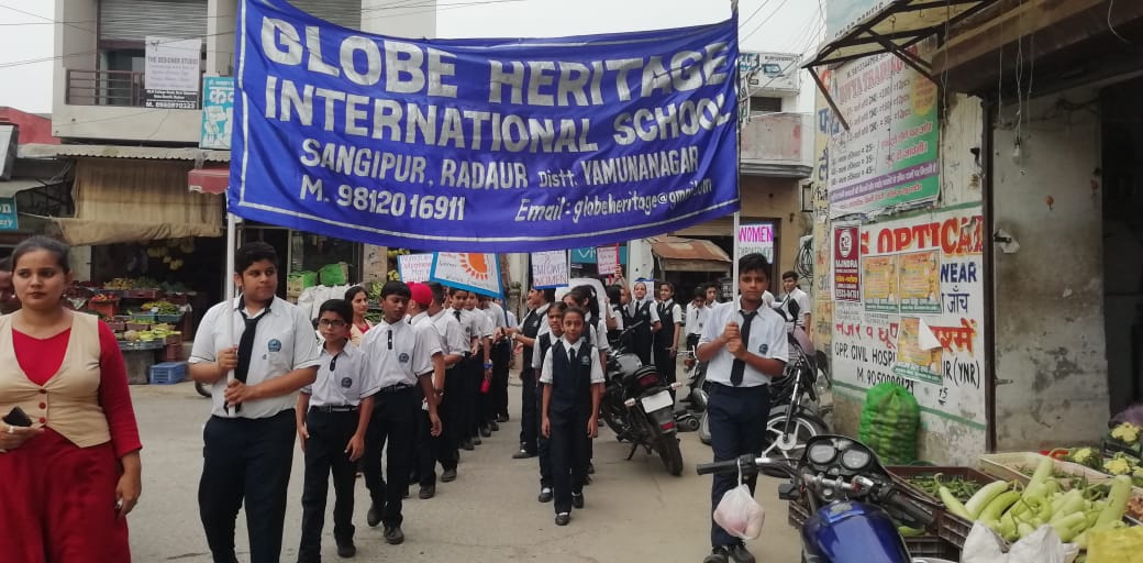 Rally on Women Empowerment Globe Heritage international school image